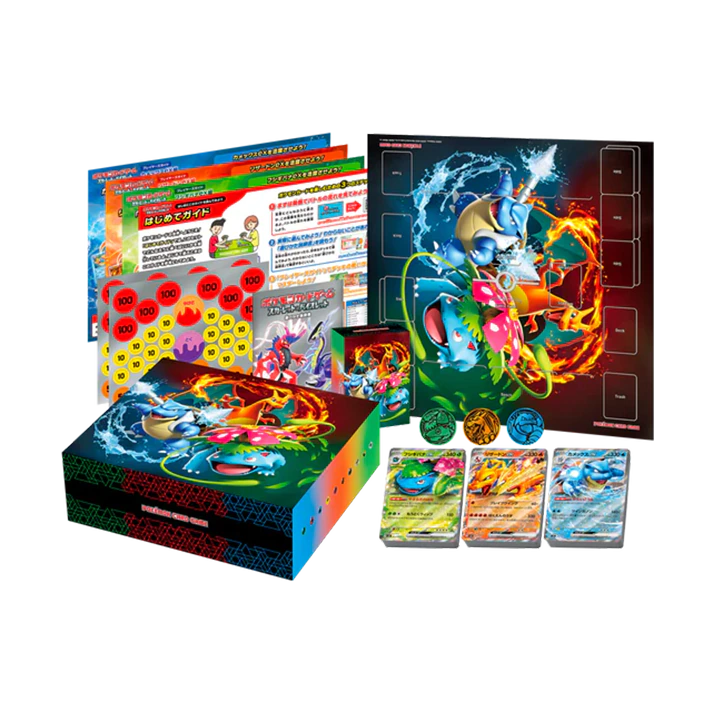 Pokémon: Japanese Special Deck Set Ex Venusaur, Charizard & Blastoise Contents